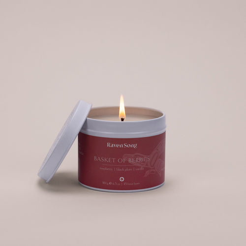 Basket Of Berries Candle | Wild Strawberry + Green Apple + Violet Flower