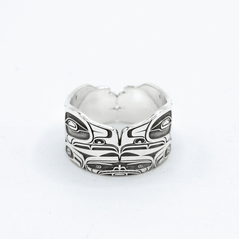 Double Eagle Ring by Kolten Grant. Sterling silver.