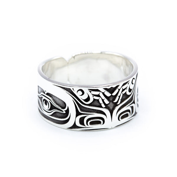 Raven Ring by John Velten. Sterling silver.