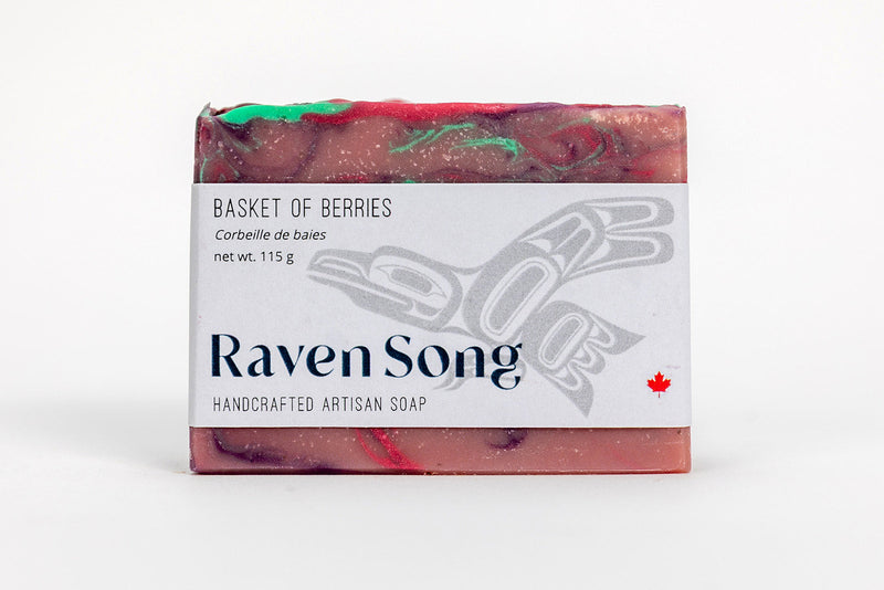 Basket of Berries bar soap by RavenSong, wild strawberry and apple scent