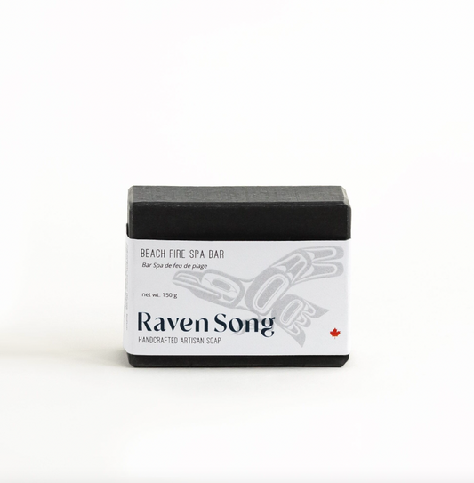 Beach Fire activated-charcoal bar soap by RavenSong