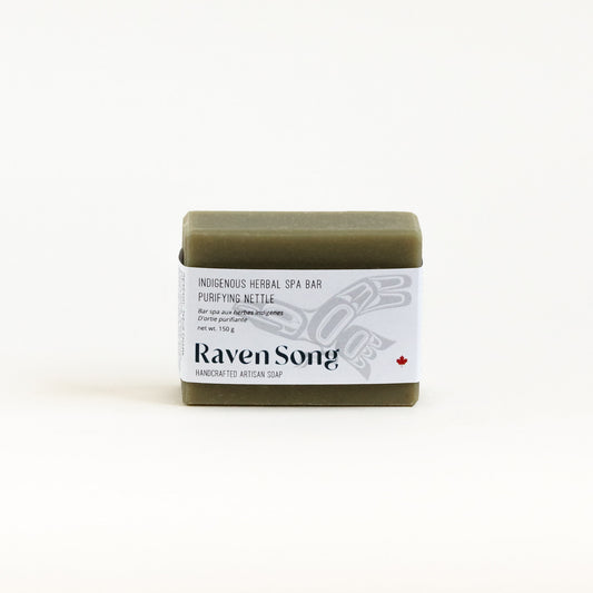 Bar of soap with 'Raven Song' label