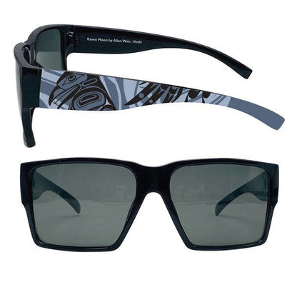 Raven Moon Sunglasses by Indigenous Artist Allan Weir