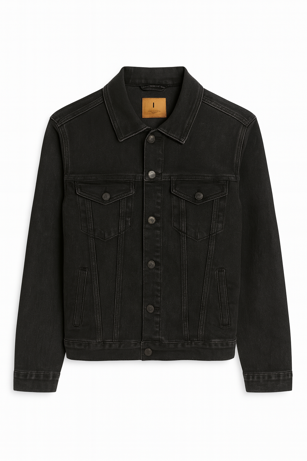 Black denim jacket