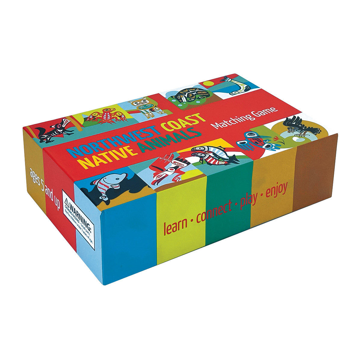 Colorful box of Northwest Coast Native Animals matching game