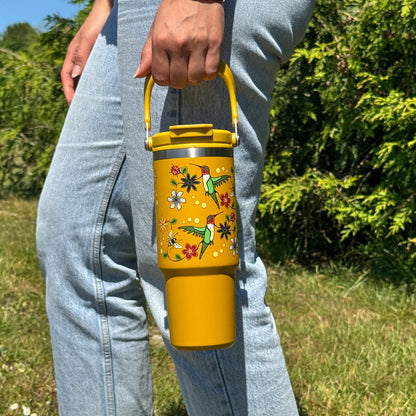 Hummingbird Nenookaasi tumbler easy-carry handle detail