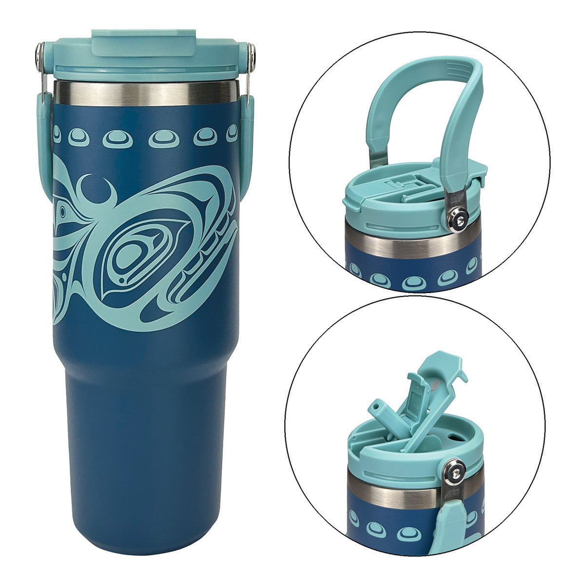 Killer Whale 30oz insulated tumbler by Yasakw (Shelly Samuels)
