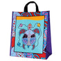 Large reusable shopping bag with Turtle design by Jason Adair, front view