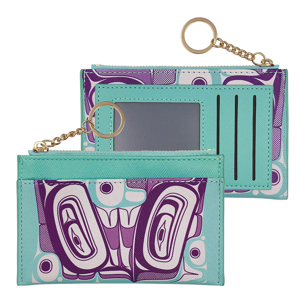 Butterfly zippered card wallet by Morgan Asoyuf
