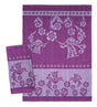 Cotton jacquard tea towel with Hummingbird design by Francis Dick
