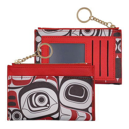 Matriarch Bear zippered card wallet by Morgan Asoyuf