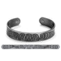Silver brushed copper Two Eagles cuff bracelet by Paul Windsor