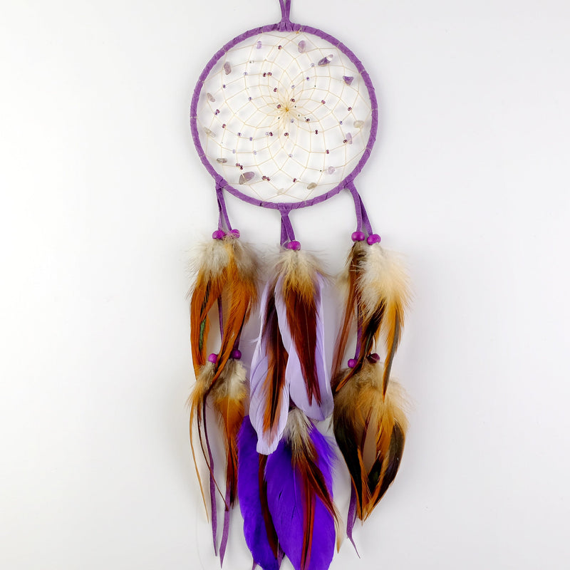 5" Purple Ombre Beaded Dreamcatcher