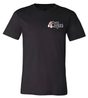 Black cotton t-shirt with the TwoChiefs original logo on top left chest
