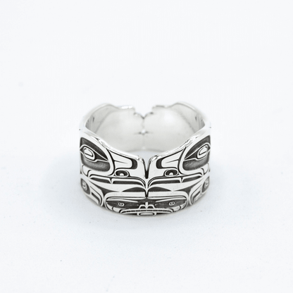 Double Eagle Ring by Kolten Grant. Sterling silver.