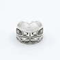 Double Eagle Ring by Kolten Grant. Sterling silver.