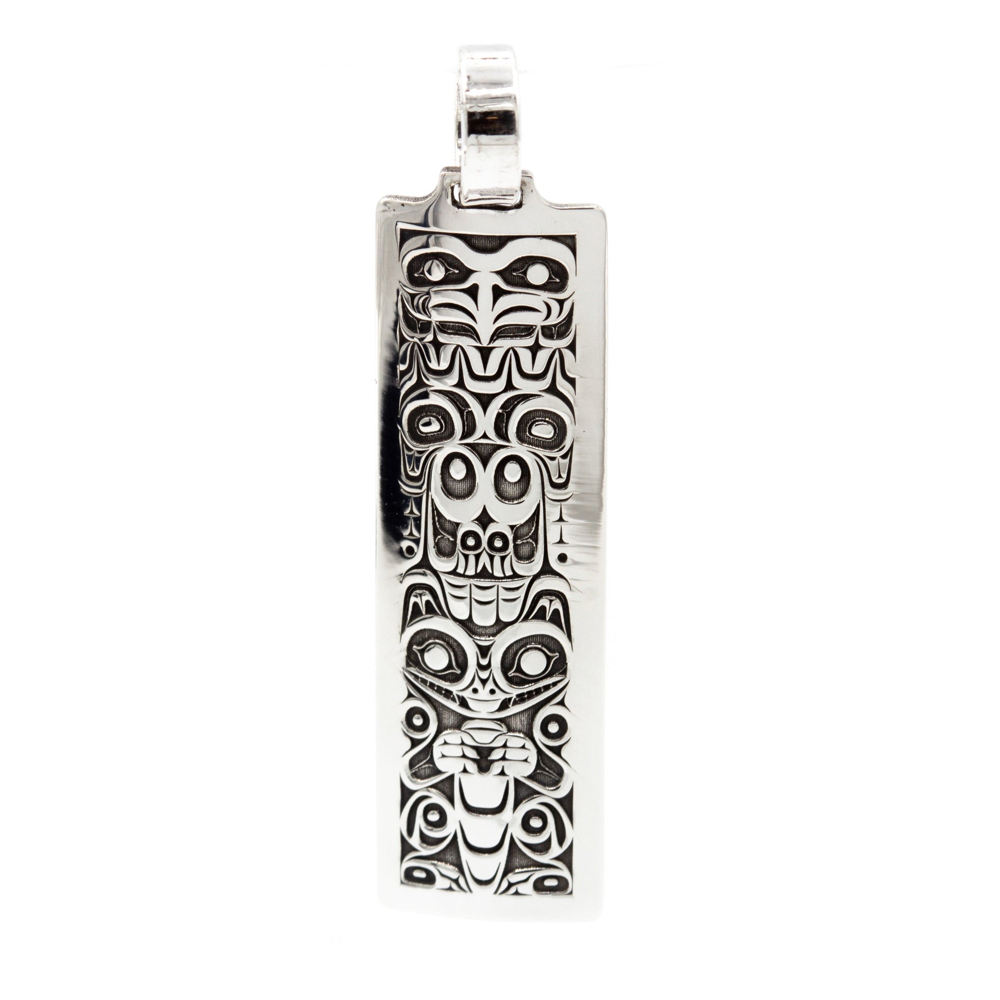 Eagle and Wolf Pendant by John Velten, alternate view