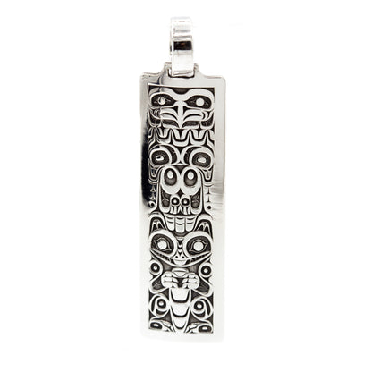 Eagle and Wolf Pendant by John Velten, alternate view