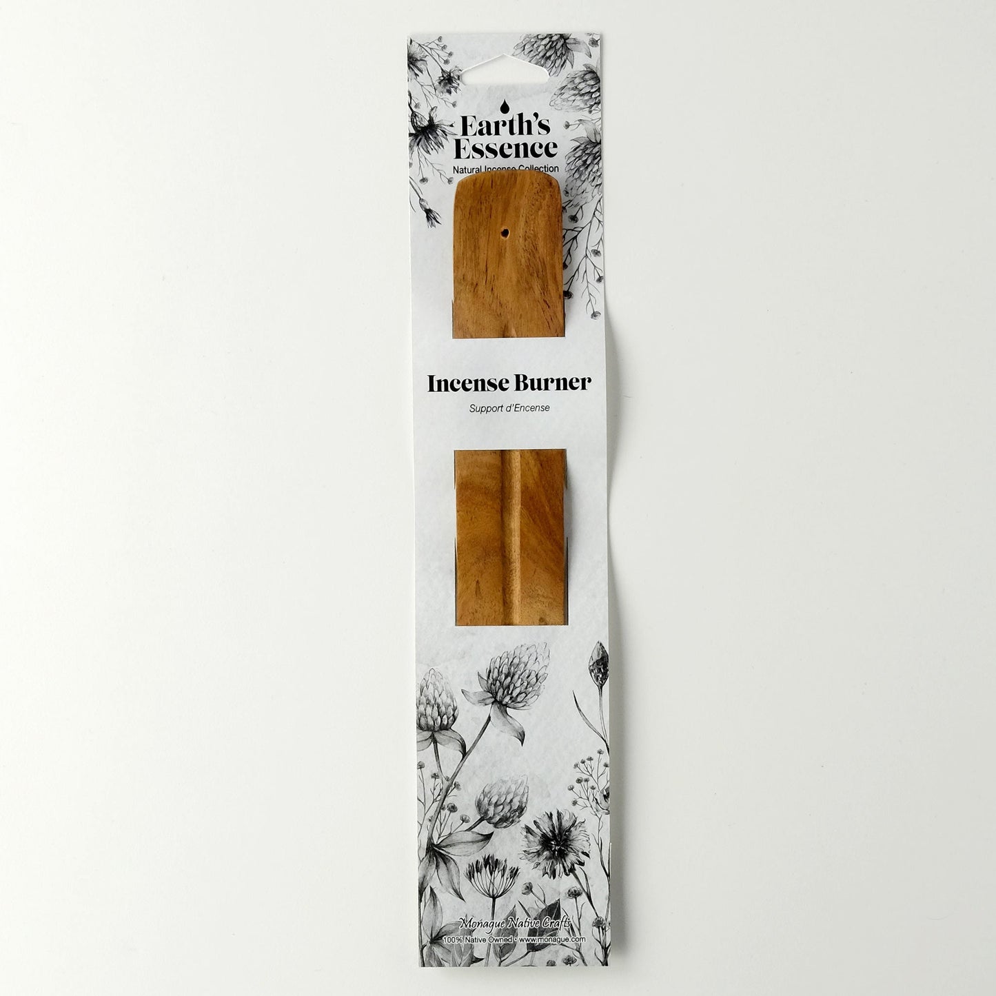 Earth's Essence Wooden Incense Holder