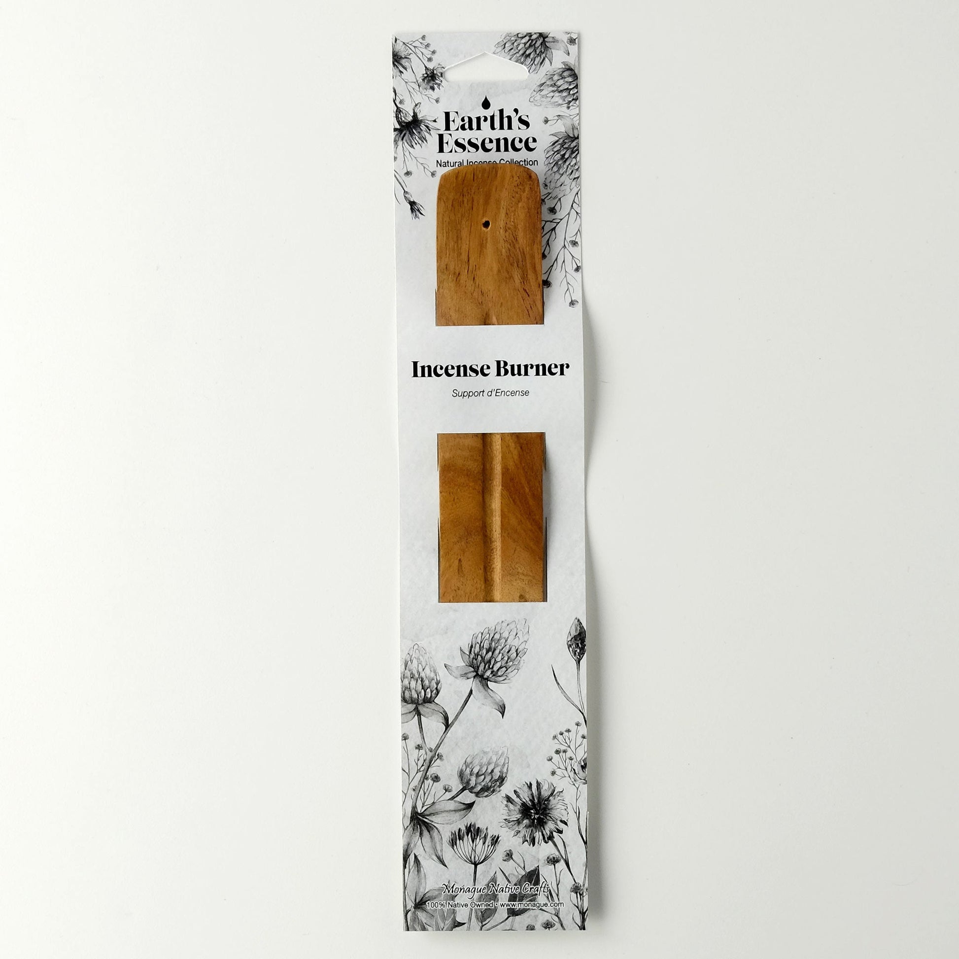 Earth's Essence Wooden Incense Holder