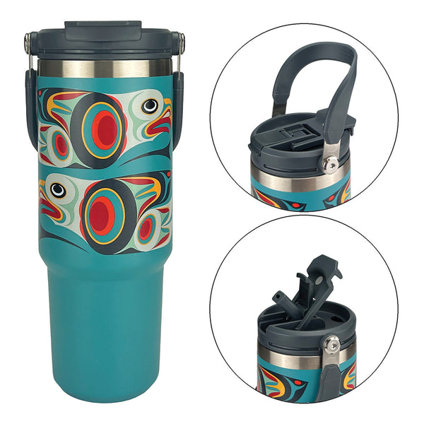 Eagle 30oz easy-carry insulated tumbler by Maynard Johnny Jr