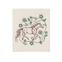 Eco cloth with Ojibe floral and horse design