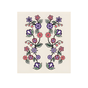 Decorative Ojibwe floral design on an eco cloth