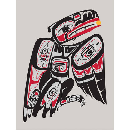 Raven folding greeting card featuring Indigenous artwork by Haisla and Heiltsuk artist Paul Windsor