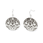 Frog Panel Earrings by Karen Francis. Sterling silver.