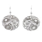 Hummingbird Panel Earrings by Karen Francis. Sterling silver.