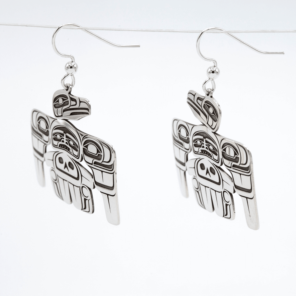 Raven House Earrings by Kolten Grant, alternate view