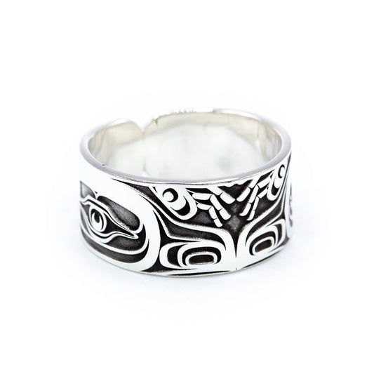 Raven Ring by John Velten. Sterling silver.