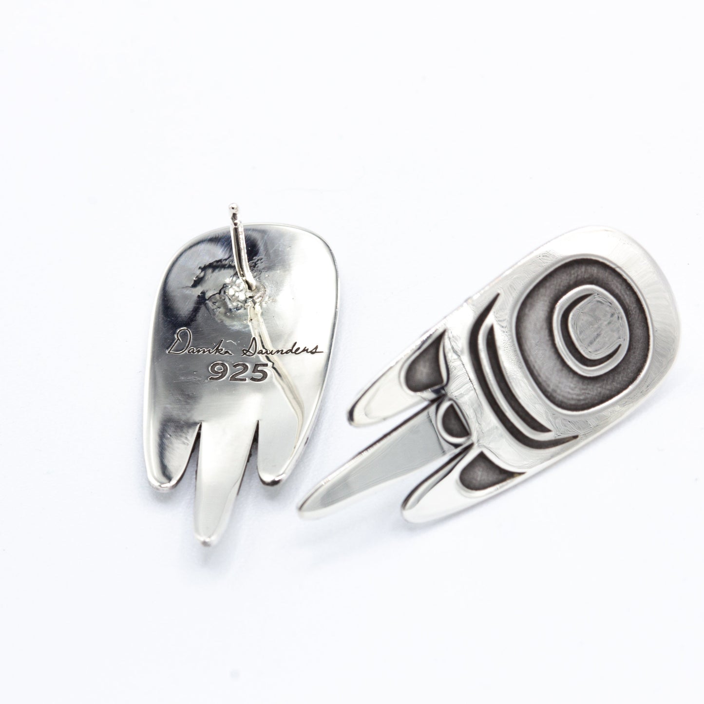 Raven Wing Studs by Danika Saunders, alternate view