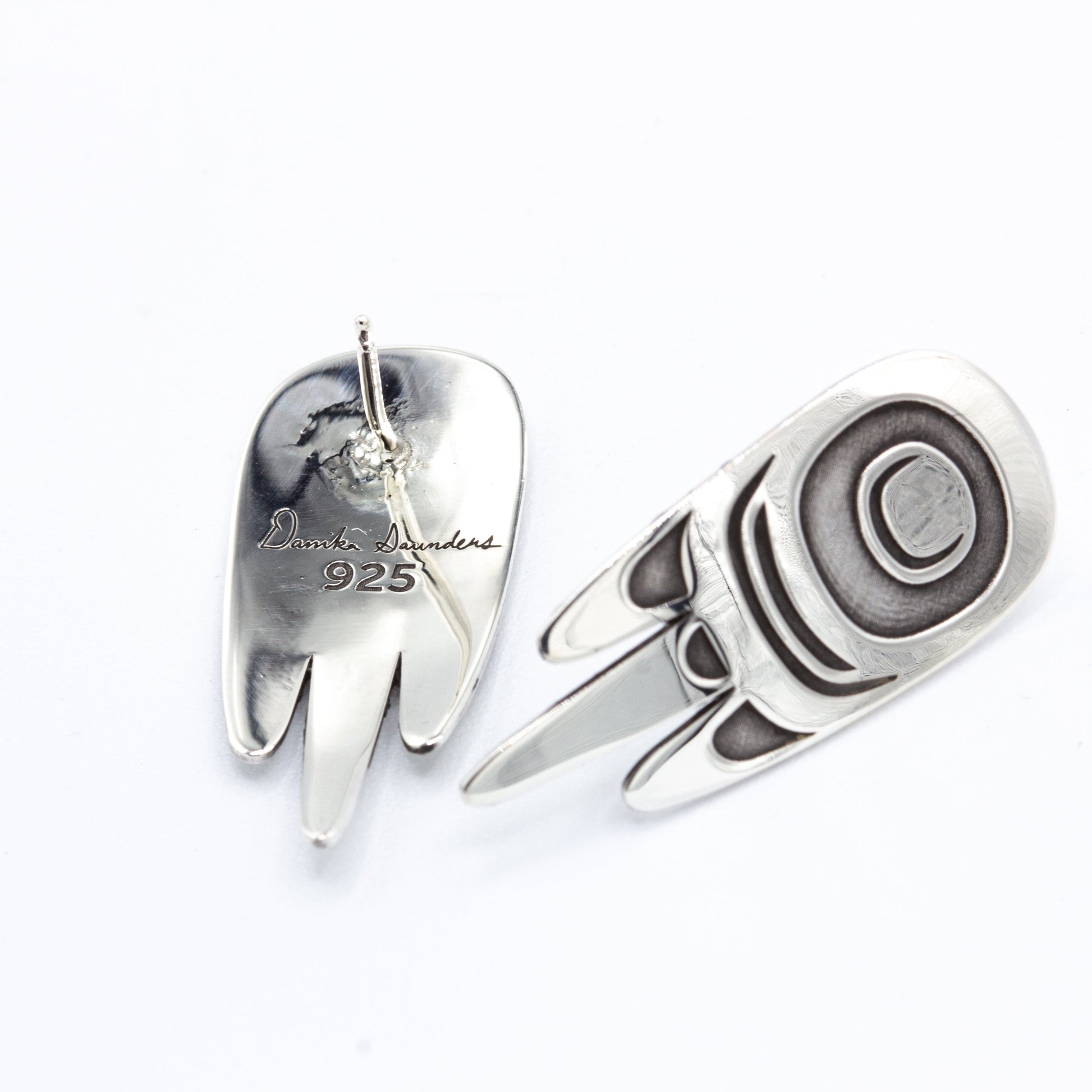 Raven Wing Studs by Danika Saunders, alternate view