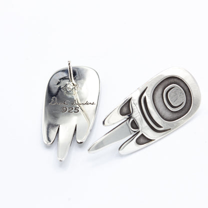 Raven Wing Studs by Danika Saunders, alternate view