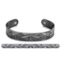 Silver Brushed Copper Bracelet - Hummingbirds by Paul Windsor (Haisla Heiltsuk)