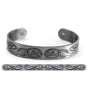 Silver brushed copper Salmon cuff bracelet by Paul Windsor
