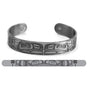 Silver Brushed Copper Bracelet - Thunderbird by Morgan Asoyuf (Tsimshian)