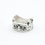 Sisiutł Protection Band by Kolten Grant. Sterling silver.