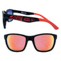 Mirror lens sunglasses with Raven and Light design by Haida artist Corey Bulpitt