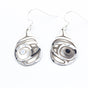 Teardrop Earrings by Danika Saunders. Sterling silver.