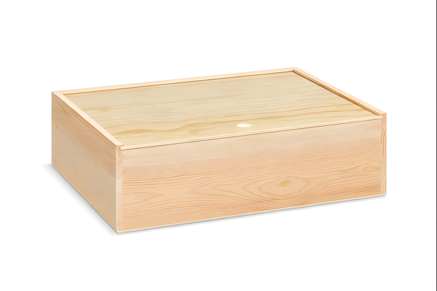 Wooden box with lid