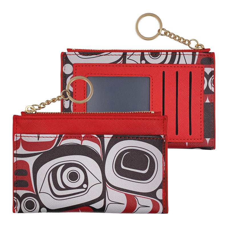 Matriarch Bear zippered card wallet by Morgan Asoyuf