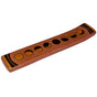 Wooden Incense holder with circular moon phases