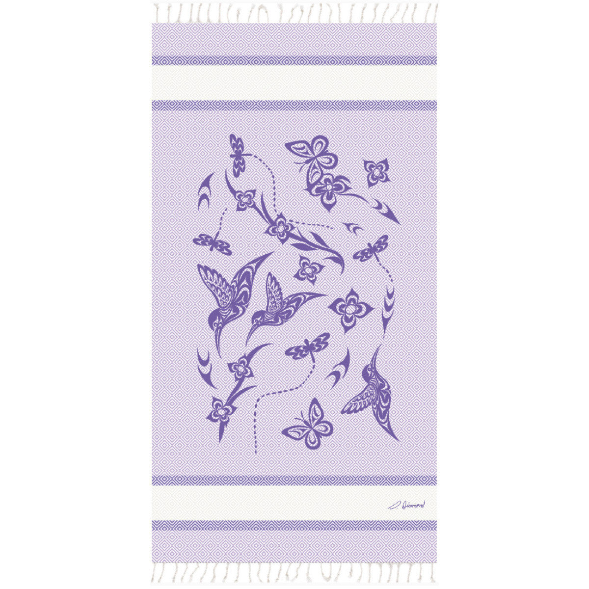 Artisan Towel (large) - Hummingbird by Simone Diamond