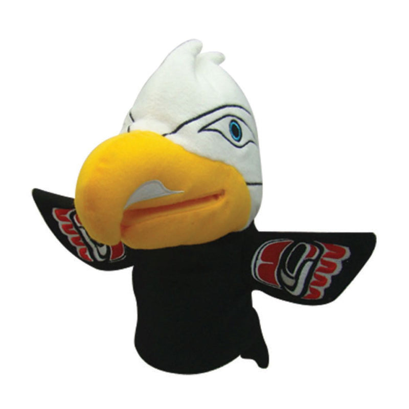 Plush toy eagle puppet