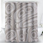 Shower curtain with abstract Indigenous pattern 