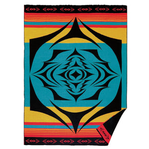 Extra Soft Woven Blanket - “Salish Sunset” by Simone Diamond