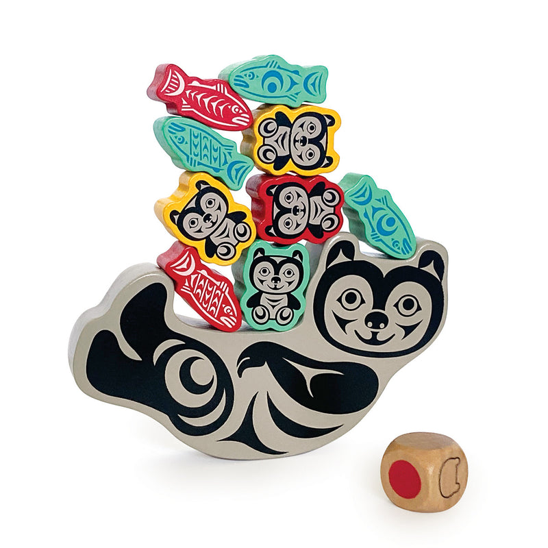 Wooden toy with animal and fish shapes