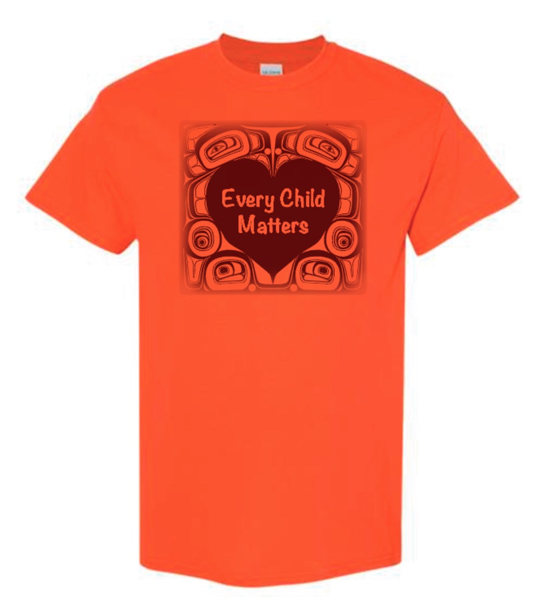 Orange Cotton T-Shirt - “Every Child Matters” by Morgan Asoyuf